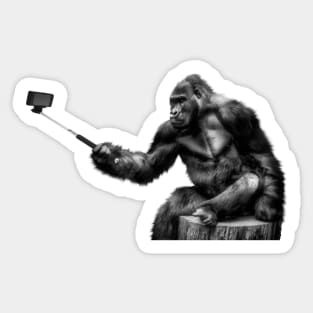 Selfie Ape Sticker